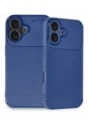 BFS  iPhone 16 Plus Kılıf Auto Focus Karbon Kapak - Lacivert