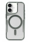 BFS  iPhone 16 Plus Kılıf Boyi Magsafe Silikon Kapak - Yeşil
