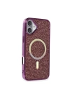 BFS  iPhone 16 Plus Kılıf Diamond Magsafe Kapak - Derin Mor