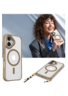 BFS  iPhone 16 Plus Kılıf Enka Magsafe Silikon Kılıf - Desert