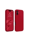 BFS  iPhone 16 Plus Kılıf First Silikon - Kırmızı