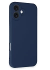 BFS  iPhone 16 Plus Kılıf First Silikon - Lacivert