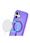 BFS  iPhone 16 Plus Kılıf Glow Magsafe Kapak - Mor