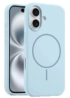BFS iPhone 16 Plus Kılıf Jully Magsafe Kapak - Mavi