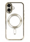 BFS iPhone 16 Plus Kılıf Kross Magneticsafe Kapak - Gold