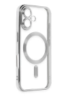 BFS  iPhone 16 Plus Kılıf Kross Magneticsafe Kapak - Gümüş