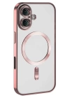 BFS  iPhone 16 Plus Kılıf Kross Magneticsafe Kapak - Pembe