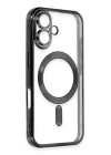 BFS  iPhone 16 Plus Kılıf Kross Magneticsafe Kapak - Siyah