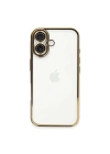 BFS  iPhone 16 Plus Kılıf  Lensli Silikon - Gold