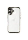 BFS  iPhone 16 Plus Kılıf  Lensli Silikon - Titanyum Gri