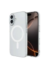 BFS  iPhone 16 Plus Kılıf Magneticsafe Şeffaf Silikon - Şeffaf
