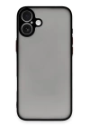 BFS  iPhone 16 Plus Kılıf Montreal Silikon Kapak - Siyah
