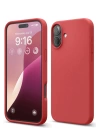 BFS  iPhone 16 Plus Kılıf Nano içi Kadife Silikon - Kırmızı