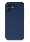 BFS  iPhone 16 Plus Kılıf Nano içi Kadife Silikon - Lacivert