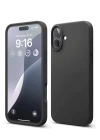 BFS  iPhone 16 Plus Kılıf Nano içi Kadife Silikon - Siyah