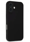 BFS  iPhone 16 Plus Kılıf Nano içi Kadife Silikon - Siyah
