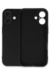 BFS  iPhone 16 Plus Kılıf Nano içi Kadife Silikon - Siyah