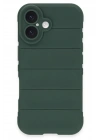 BFS  iPhone 16 Plus Kılıf Optimum Silikon - Koyu Yeşil