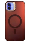 BFS iPhone 16 Plus Kılıf Primera Magsafe Standlı Kapak - Bordo