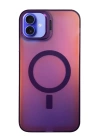 BFS iPhone 16 Plus Kılıf Primera Magsafe Standlı Kapak - Derin Mor
