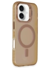 BFS iPhone 16 Plus Kılıf Primera Magsafe Standlı Kapak - Gold