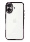 BFS  iPhone 16 Plus Kılıf Razer Lensli Silikon - Mor