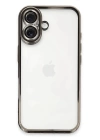 BFS  iPhone 16 Plus Kılıf Razer Lensli Silikon - Titanyum Gri