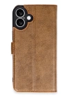 BFS  iPhone 16 Plus Kılıf Trend S Plus Kapaklı Kılıf - Taba
