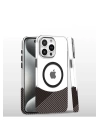BFS  iPhone 16 Pro Carbon Puzzle Magsafe Kapak - Gri