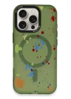 BFS  iPhone 16 Pro Colorful Magsafe Kapak - Koyu Yeşil