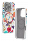 BFS  iPhone 16 Pro Flower Series Magsafe Kapak - Beyaz