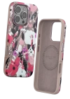 BFS  iPhone 16 Pro Flower Series Magsafe Kapak - Pembe