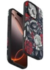 BFS  iPhone 16 Pro Flower Series Magsafe Kapak - Siyah