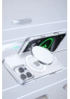 BFS  iPhone 16 Pro Gleam PC Sert Magsafe Kılıf - Şeffaf-Siyah