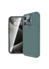 BFS  iPhone 16 Pro Kılıf Auto Focus Karbon Kapak - Koyu Yeşil