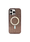 BFS  iPhone 16 Pro Kılıf Diamond Magsafe Kapak - Pembe
