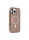 BFS  iPhone 16 Pro Kılıf Diamond Magsafe Kapak - Pembe