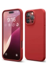 BFS  iPhone 16 Pro Kılıf First Silikon - Kırmızı