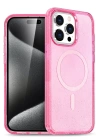 BFS  iPhone 16 Pro Kılıf Glow Magsafe Kapak - Pembe