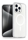 BFS  iPhone 16 Pro Kılıf Glow Magsafe Kapak - Şeffaf