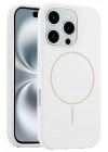 BFS iPhone 16 Pro Kılıf Jully Magsafe Kapak - Beyaz