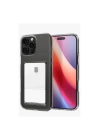 BFS  iPhone 16 Pro Kılıf Kart Şeffaf Silikon - Şeffaf
