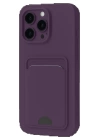 BFS iPhone 16 Pro Kılıf Kelvin Kartvizitli Silikon - Derin Mor