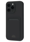 BFS iPhone 16 Pro Kılıf Kelvin Kartvizitli Silikon - Siyah