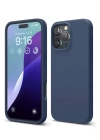 BFS  iPhone 16 Pro Kılıf Nano içi Kadife Silikon - Lacivert