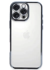 BFS  iPhone 16 Pro Kılıf Razer Lensli Silikon - Açık Mavi
