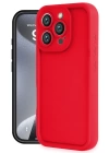BFS  iPhone 16 Pro Kılıf Viera Silikon - Kırmızı