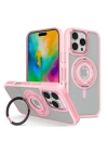 BFS  iPhone 16 Pro Max Banza Magsafe Standlı Kapak - Pembe