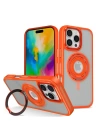 BFS  iPhone 16 Pro Max Banza Magsafe Standlı Kapak - Turuncu