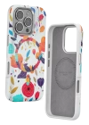 BFS  iPhone 16 Pro Max Flower Series Magsafe Kapak - Beyaz